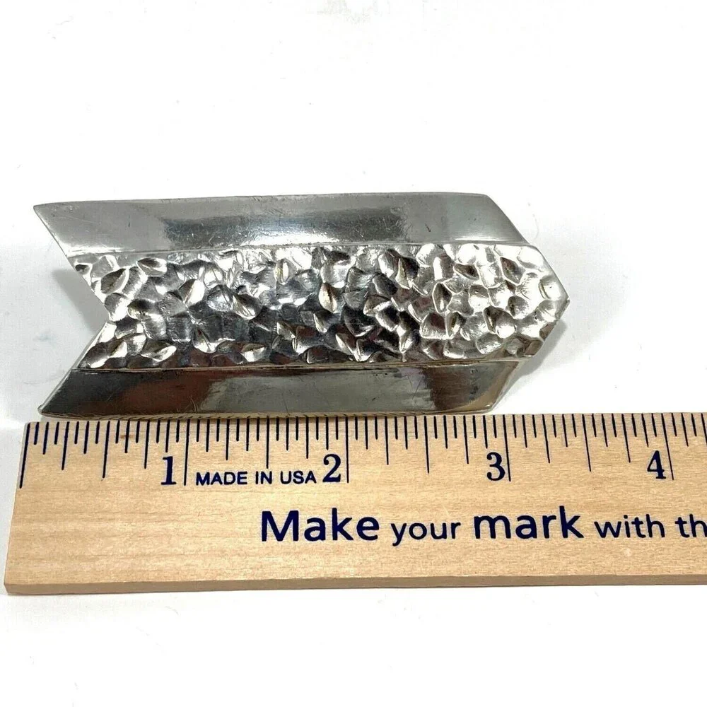 Belt Buckle Women's‎ Stamped Arrow Shape Modern Art-Deco Victorian Robin Kahn